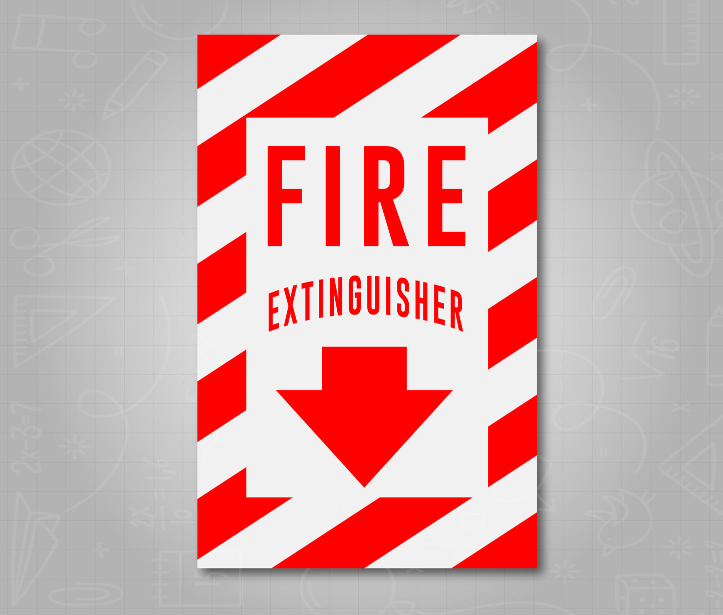 Fire Extinguisher Identification - School Bus Decal Sticker