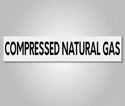 Compressed Natural Gas - School Bus Decal Sticker