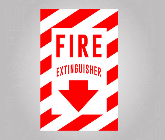 Fire Extinguisher Identification - School Bus Decal Sticker