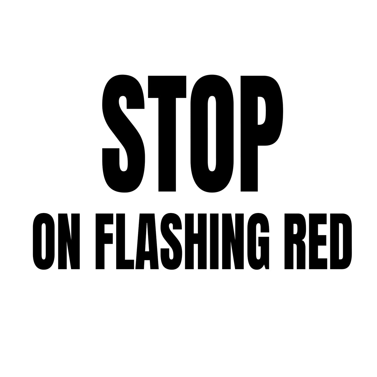 Stop On Flashing Red School Bus Rear Decal Sticker Sign